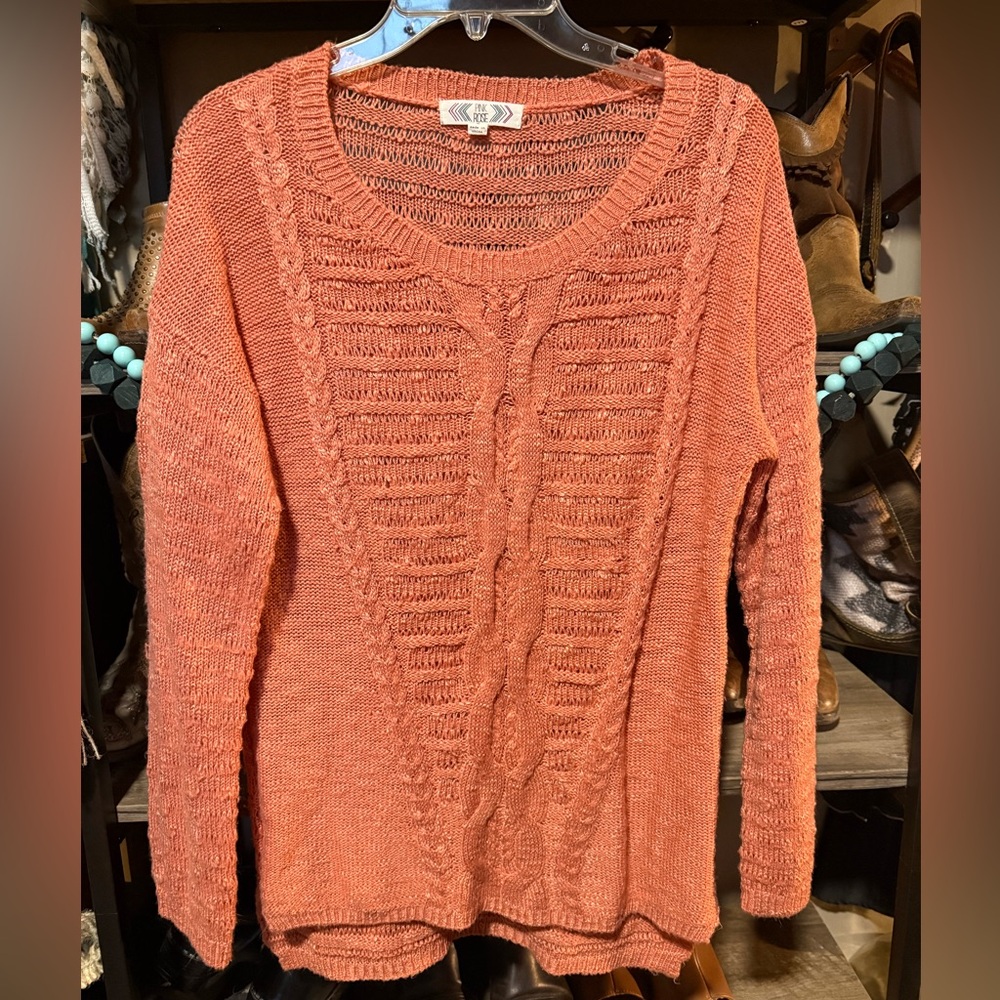 Women’s sweater by pink rose size large